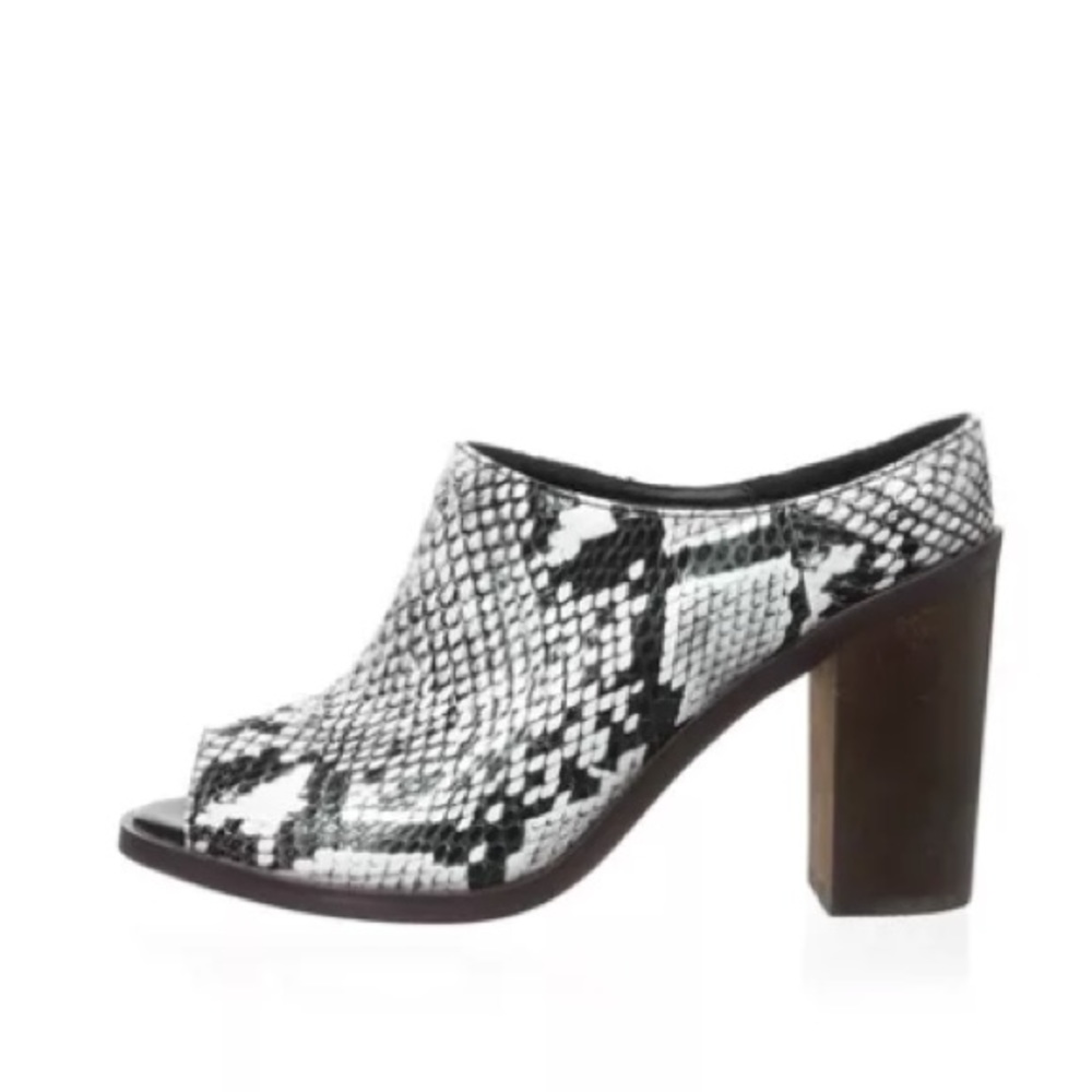 SKIN SHOES MANHATTAN MULES open toe block heels